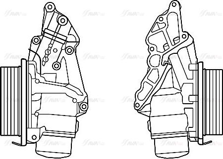 Ava Quality Cooling MS3688H - Eļļas radiators, Motoreļļa onlydrive.pro