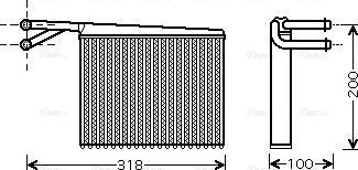 Ava Quality Cooling MSA6372 - Heat Exchanger, interior heating onlydrive.pro