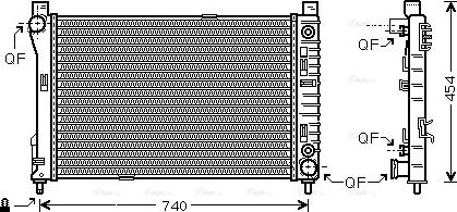 Ava Quality Cooling MSA2286 - Radiatorius, variklio aušinimas onlydrive.pro