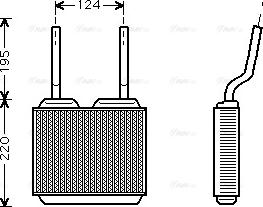 Ava Quality Cooling OL 6132 - Heat Exchanger, interior heating onlydrive.pro