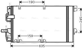 Ava Quality Cooling OLA5326D - Condenser, air conditioning onlydrive.pro