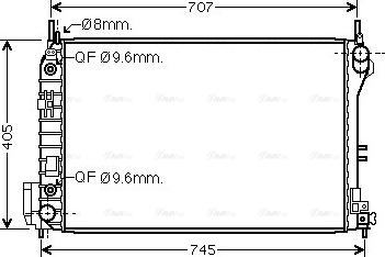 Ava Quality Cooling OLA2341 - Radiaator,mootorijahutus onlydrive.pro