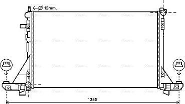 Ava Quality Cooling RTA2560 - Радиатор, охлаждение двигателя onlydrive.pro