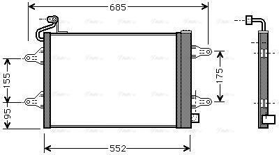 Ava Quality Cooling SAA5007D - Condenser, air conditioning onlydrive.pro