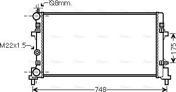 Ava Quality Cooling STA2041 - Радиатор, охлаждение двигателя onlydrive.pro