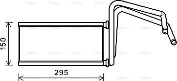 Ava Quality Cooling TO6714 - Heat Exchanger, interior heating onlydrive.pro