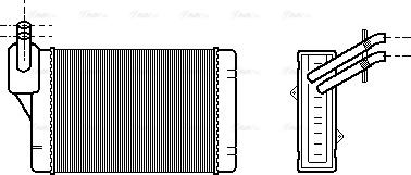 Ava Quality Cooling VN6069 - Heat Exchanger, interior heating onlydrive.pro