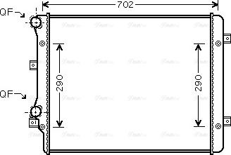 Ava Quality Cooling VN2207 - Radiaator,mootorijahutus onlydrive.pro