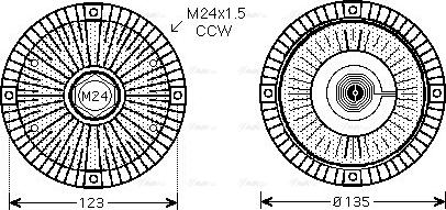 Ava Quality Cooling VNC274 - Clutch, radiator fan onlydrive.pro