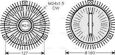 Ava Quality Cooling VNC275 - Clutch, radiator fan onlydrive.pro