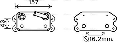 Ava Quality Cooling VO3168 - Eļļas radiators, Motoreļļa onlydrive.pro