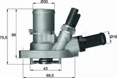 BEHR TI 149 88 - Coolant thermostat / housing onlydrive.pro