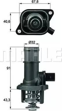 BEHR TI 16 105 - Termostatas, aušinimo skystis onlydrive.pro