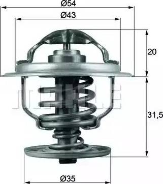 BEHR TX 109 87D - Coolant thermostat / housing onlydrive.pro