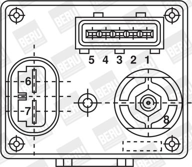 BorgWarner (BERU) GR061 - Relay, glow plug system onlydrive.pro