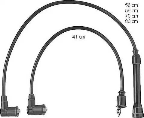 BorgWarner (BERU) ZEF405 - Ignition Cable Kit onlydrive.pro