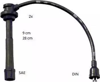 BorgWarner (BERU) ZEF1636 - Ignition Cable Kit onlydrive.pro