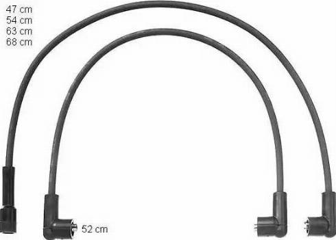 BorgWarner (BERU) ZEF1055 - Ignition Cable Kit onlydrive.pro