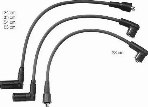 BorgWarner (BERU) ZEF1012 - Ignition Cable Kit onlydrive.pro