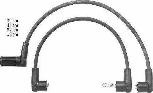 BorgWarner (BERU) ZEF1023 - Ignition Cable Kit onlydrive.pro