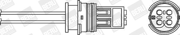 BERU by DRiV OZH021 - Oxygen, Lambda Sensor onlydrive.pro