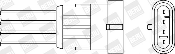BERU by DRiV OZH064 - Oxygen, Lambda Sensor onlydrive.pro