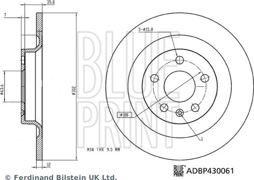 Blue Print ADBP430061 - Jarrulevy onlydrive.pro