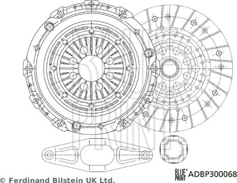 Blue Print ADBP300068 - Clutch Kit onlydrive.pro