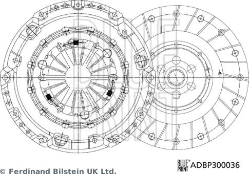 Blue Print ADBP300036 - Sankabos komplektas onlydrive.pro