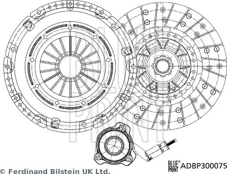 Blue Print ADBP300075 - Kytkinpaketti onlydrive.pro