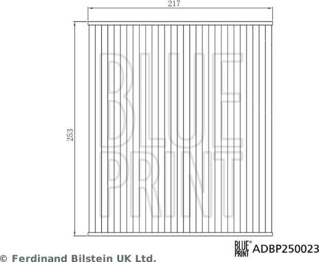 Blue Print ADBP250023 - Фильтр воздуха в салоне onlydrive.pro