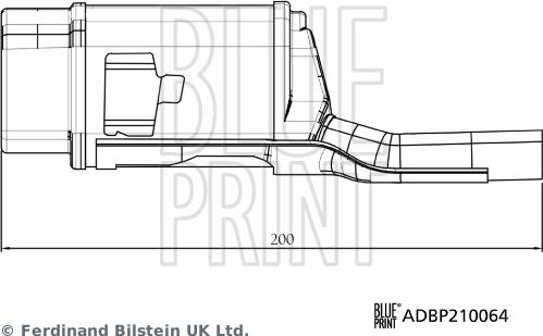 Blue Print ADBP210064 - Hydraulic Filter, automatic transmission onlydrive.pro