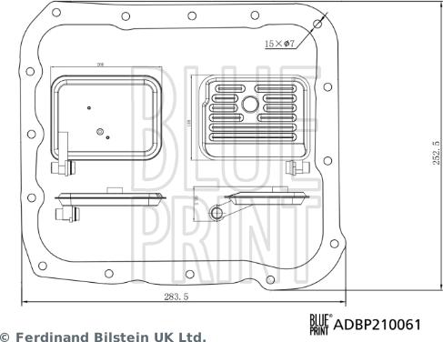 Blue Print ADBP210061 - Hidraulinis filtras, automatinė transmisija onlydrive.pro