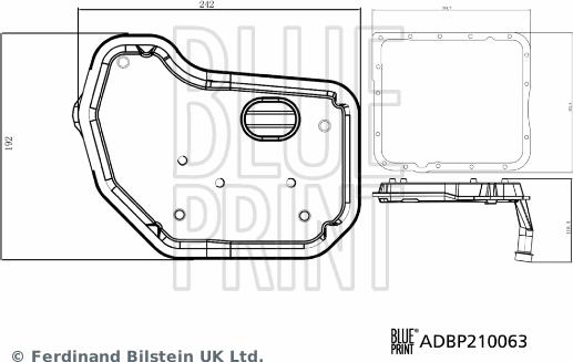 Blue Print ADBP210063 - Hydraulic Filter, automatic transmission onlydrive.pro