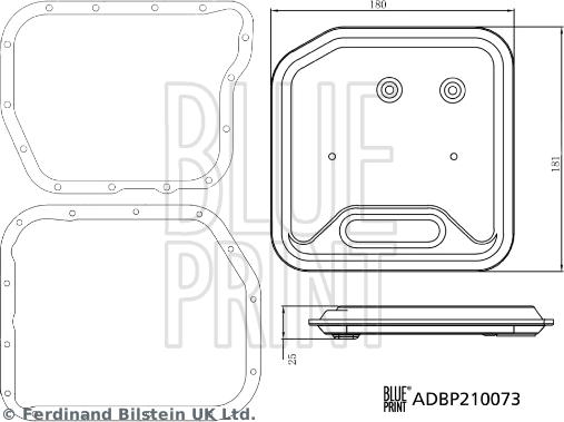 Blue Print ADBP210073 - Hydraulic Filter, automatic transmission onlydrive.pro