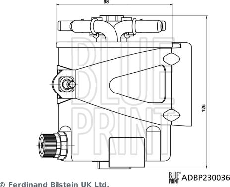 Blue Print ADBP230036 - Fuel filter onlydrive.pro