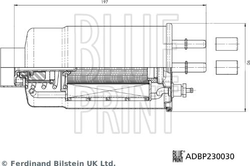 Blue Print ADBP230030 - Fuel filter onlydrive.pro