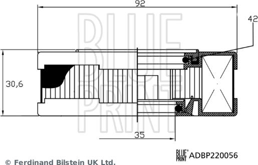 Blue Print ADBP220056 - Filter,karterituulutus onlydrive.pro