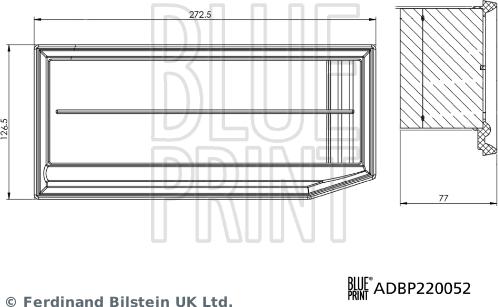 Blue Print ADBP220052 - Air Filter, engine onlydrive.pro