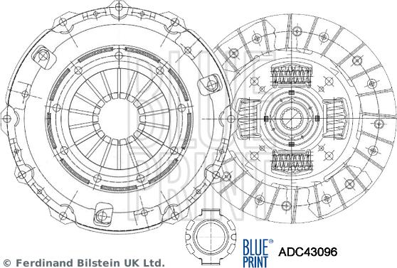 Blue Print ADC43096 - Clutch Kit onlydrive.pro