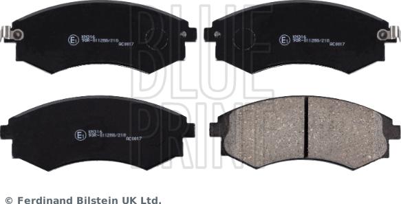 Blue Print ADG04233 - Brake Pad Set, disc brake onlydrive.pro