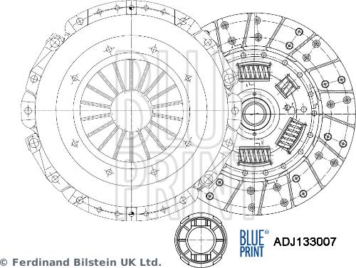 Blue Print ADJ133007 - Clutch Kit onlydrive.pro