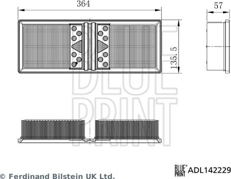Blue Print ADL142229 - Air Filter, engine onlydrive.pro