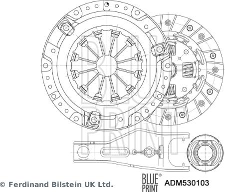 Blue Print ADM530103 - Clutch Kit onlydrive.pro