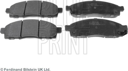 Blue Print ADN142161 - Stabdžių trinkelių rinkinys, diskinis stabdys onlydrive.pro