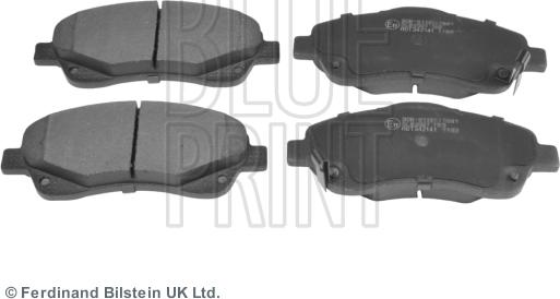 Blue Print ADT342141 - Stabdžių trinkelių rinkinys, diskinis stabdys onlydrive.pro