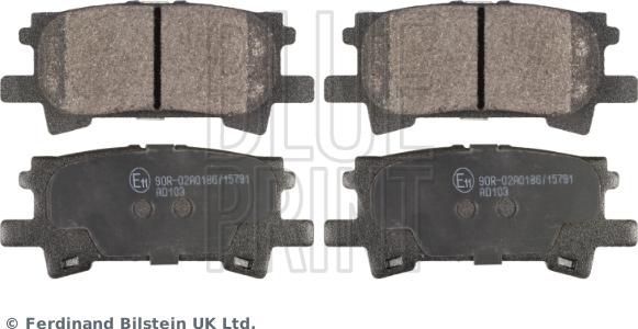 Blue Print ADT342154 - Brake Pad Set, disc brake onlydrive.pro