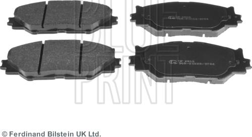 Blue Print ADT342163 - Stabdžių trinkelių rinkinys, diskinis stabdys onlydrive.pro