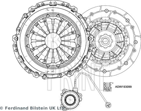 Blue Print ADW193099 - Sankabos komplektas onlydrive.pro