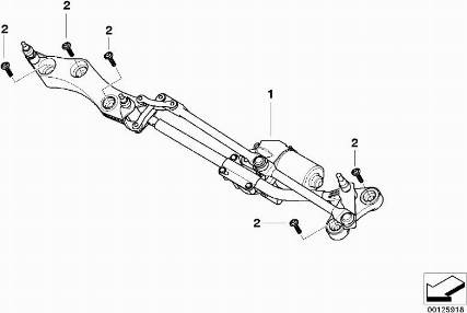 BMW 61617194029 - Система тяг и рычагов привода стеклоочистителя onlydrive.pro